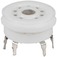 9-Pin Vacuum Tube Socket Ceramic PC Mount